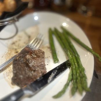 Stoney River - Sauteed Asparagus & tomahawk steak - Steakhouses Near Me - Atlanta, Georgia