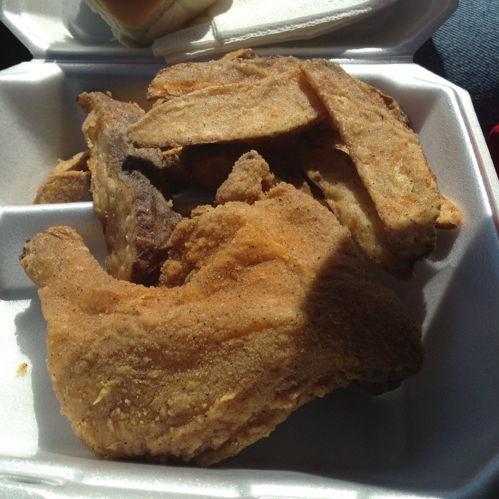 2 Brothers - 1/4 Fried Chicken & huge order of Potato Wedges - $4.99 - Gas Stations Near Me - Winston Salem, North Carolina