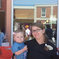 Sweet B's - Opening day! Owner operator and her baby girl