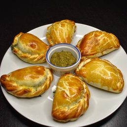 * Spinach and cheese empanadas (3 Pcs) * Chicken chile verde empanadas (3 Pcs)