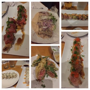 Teru Sushi - geisha roll. pepper taro. shishito peppers. da bomb roll. all in roll. baked crab roll. yummy roll. - Sushi Bars Near Me - Studio City, California