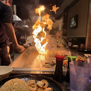Sakura - Hibachi onion volcano. - Sushi Bars Near Me - Pearland, Texas Sakura - Hibachi onion volcano. - Sushi Bars Near Me - Pearland, Texas