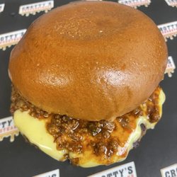 Crotty’s Cheesesteaks - Chili Cheeseburger made with out custom steak blend !