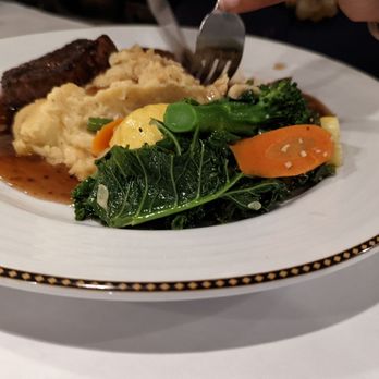 Choplin's Restaurant - Filet mignon medallions (not a great pic) - Seafood Near Me - Cornelius, North Carolina Choplin's Restaurant - Filet mignon medallions (not a great pic) - Seafood Near Me - Cornelius, North Carolina
