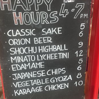 Minato Bronx - Happy Hour Menu - Izakaya Near Me - Bronx, New York