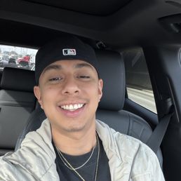 A happy customer with a freshly cleaned smile A happy customer with a freshly cleaned smile
