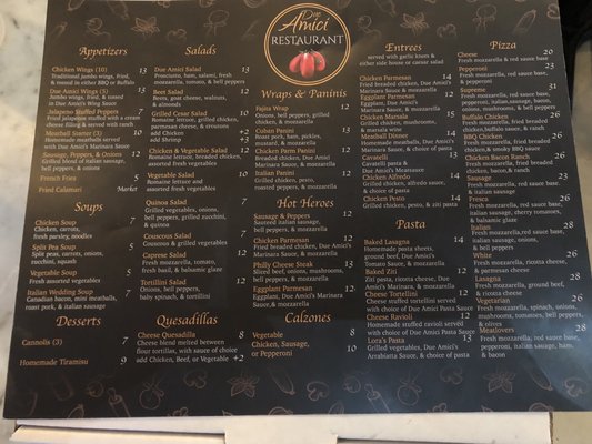 Menu photo 8 Due Amici Pizza & Pasta Bar Tampa, FL Menu photo 8 Due Amici Pizza & Pasta Bar Tampa, FL