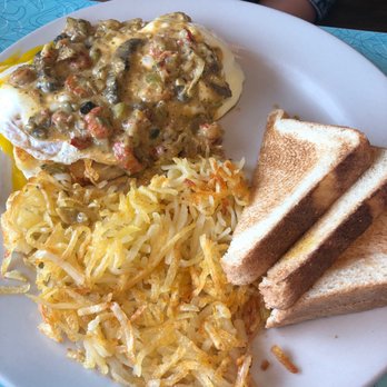 Dots Diner - Williams Blvd. - Crawfish something over biscuits and over easy eggs - Diners Near Me - Kenner, Louisiana