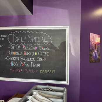Cozy Crepes Cafe - Specials. Chile relleno sounds awesome! - Creperies Near Me - Long Beach, California Cozy Crepes Cafe - Specials. Chile relleno sounds awesome! - Creperies Near Me - Long Beach, California