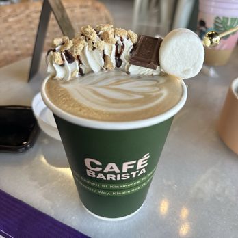 Cafe Barista - S'mores latte - Sandwiches Near Me - Kissimmee, Florida