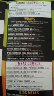Menu photo 7 Wicked Fresh Cafe Johnston, RI