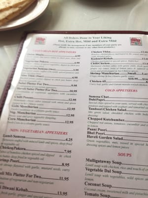 Menu photo 8 Haveli India Middletown, CT