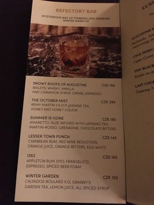 Menu photo 1 Refectory Bar Praha-1, PR