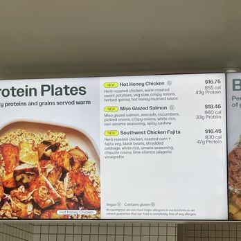 sweetgreen - Healthy Salads, Wraps, and Bowls - Protein Plates Menu - Salad Near Me - Walnut Creek, California