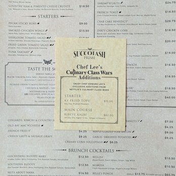 Succotash Prime - Oct '24 Menu - Southern Near Me - Washington, DC, District of Columbia