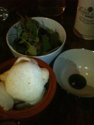 Photo of Red Medicine - Beverly Hills, CA, US. Beef Tartare, garlic chips, Thai basil sauce $13