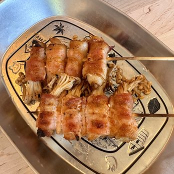 Noodle Point - Bacon Needle Mushroom Skewer - Asian Fusion Near Me - Portland, Oregon Noodle Point - Bacon Needle Mushroom Skewer - Asian Fusion Near Me - Portland, Oregon