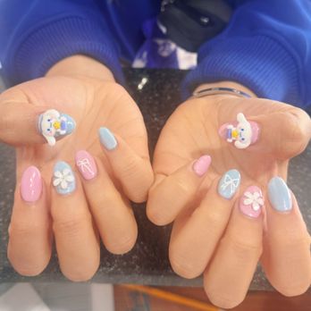 Finger Paint - Cinnamonroll nails by Vicky! - Nail Salons Near Me - Oakland, California