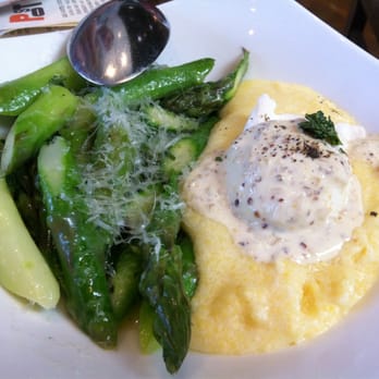 Manhattan Beach Post - Asparagus, Polenta and Poached Egg - New American Near Me - Manhattan Beach, California Manhattan Beach Post - Asparagus, Polenta and Poached Egg - New American Near Me - Manhattan Beach, California
