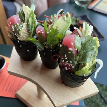 Zanzibar - Hand roll sushi - Tiki Bars Near Me - Austin, Texas Zanzibar - Hand roll sushi - Tiki Bars Near Me - Austin, Texas