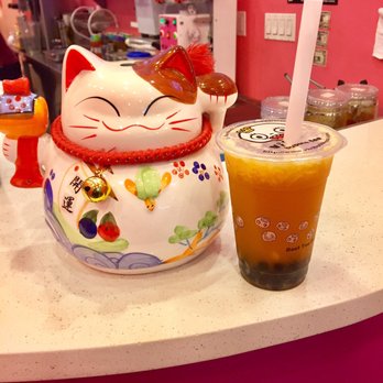 ViVi Bubble Tea - Grapefruit Pulp tea featuring Tapioca Pearls - Bubble Tea Near Me - Brooklyn, New York
