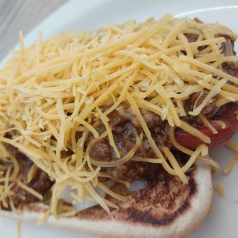 Rick's Old Fashioned Burgers - Hot dog with chili and cheese - Burgers Near Me - Dallas, Texas Rick's Old Fashioned Burgers - Hot dog with chili and cheese - Burgers Near Me - Dallas, Texas