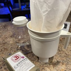 Superlo Foods - Setting up a cold brew with Costa Rica.  Yum!!
