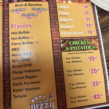 5 Star Pizza - Menu 12-2025 - Pizza Near Me - Ontario, California