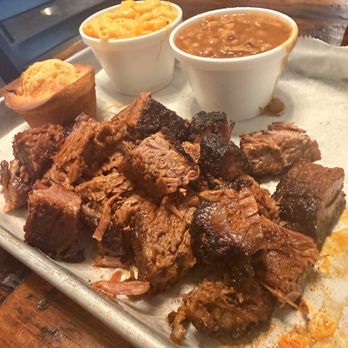 Big Ed's BBQ - Burnt ends dinner, good luck finishing it. - Barbeque Near Me - Waukegan, Illinois