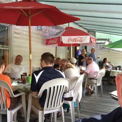Packy's Pub - Seating on the back deck