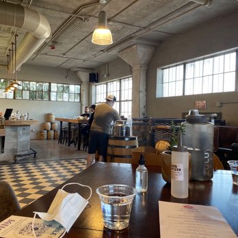 Balcones Distilling - Inside from seating area - Distilleries Near Me - Waco, Texas Balcones Distilling - Inside from seating area - Distilleries Near Me - Waco, Texas