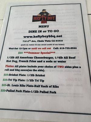 Menu photo 2 Heftyboy BBQ Chula Vista, CA Menu photo 2 Heftyboy BBQ Chula Vista, CA