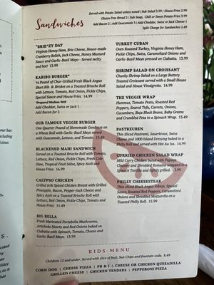 Menu photo 6 Cafe Karibo Fernandina Beach, FL Menu photo 6 Cafe Karibo Fernandina Beach, FL