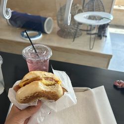 Kitty Cantina - Break bagel and lotus energy drink