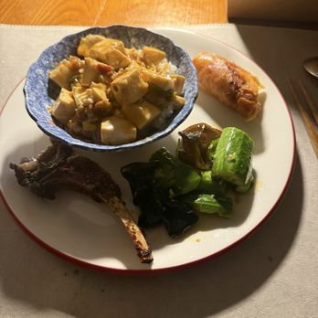 Colette - MAPO TOFU with rice麻婆豆腐带米饭   Shrimp Egg Roll  (3pcs)  Smacked cucumber  French Style Lamb Chop - Breakfast & Brunch Near Me - Pasadena, California