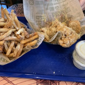 Wingstop - Parmesan fries, with Parmesan garlic wings and ranch - Chicken Wings Near Me - Kent, Washington