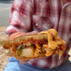 Odd BBQ - Kimchi grilled cheese.