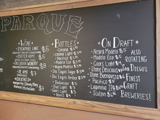Menu photo 4 El Parque Fallbrook, CA