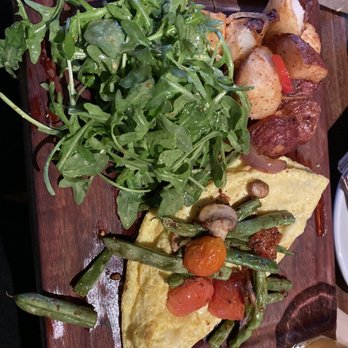 Argosy - Veggie Omelet with home style potatoes - Pizza Near Me - Atlanta, Georgia