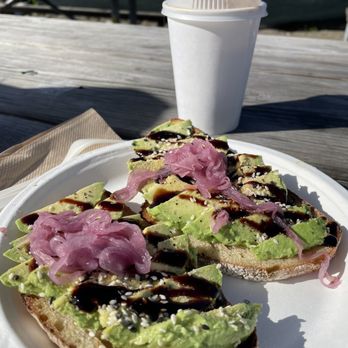Venus Pie Trap - Avacado toast on sourdough bread (GF available on request!). SO delicious. - Cafes Near Me - Aptos, California Venus Pie Trap - Avacado toast on sourdough bread (GF available on request!). SO delicious. - Cafes Near Me - Aptos, California
