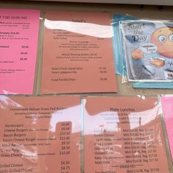 Pete's Belly Bustazs - Menus