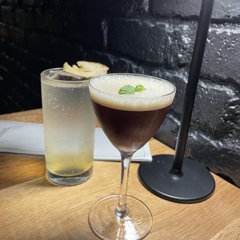 EP Bar - Coffee cocktail (Vodka, Cynar, Cold Brew & Mint) - Whiskey Bars Near Me - Honolulu, Hawaii