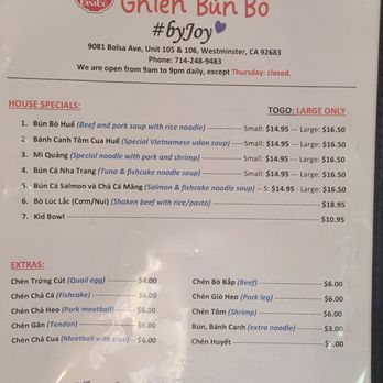 Ghien Bun Bo - Menu food - Noodles Near Me - Westminster, California Ghien Bun Bo - Menu food - Noodles Near Me - Westminster, California