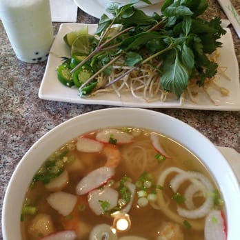 Pho 4 U - chicken pho for the Princess and seafood pho for me!! - Vietnamese Near Me - Harker Heights, Texas