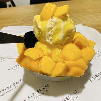 K Street Cafe - Mango Bingsu - Cafes Near Me - West Allis, Wisconsin