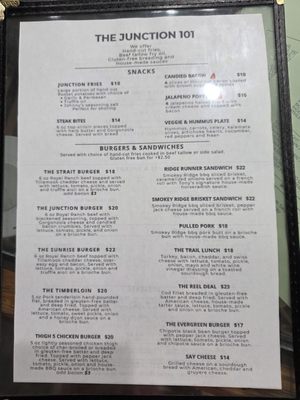 Menu photo 1 The Junction 101 Port Angeles, WA
