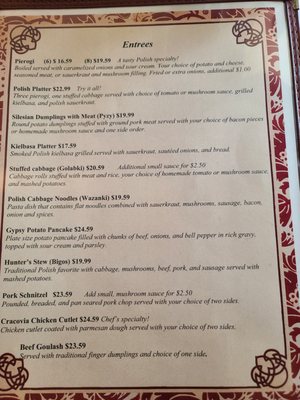 Menu photo 4 Anna's Polish Restaurant Winter Park, FL