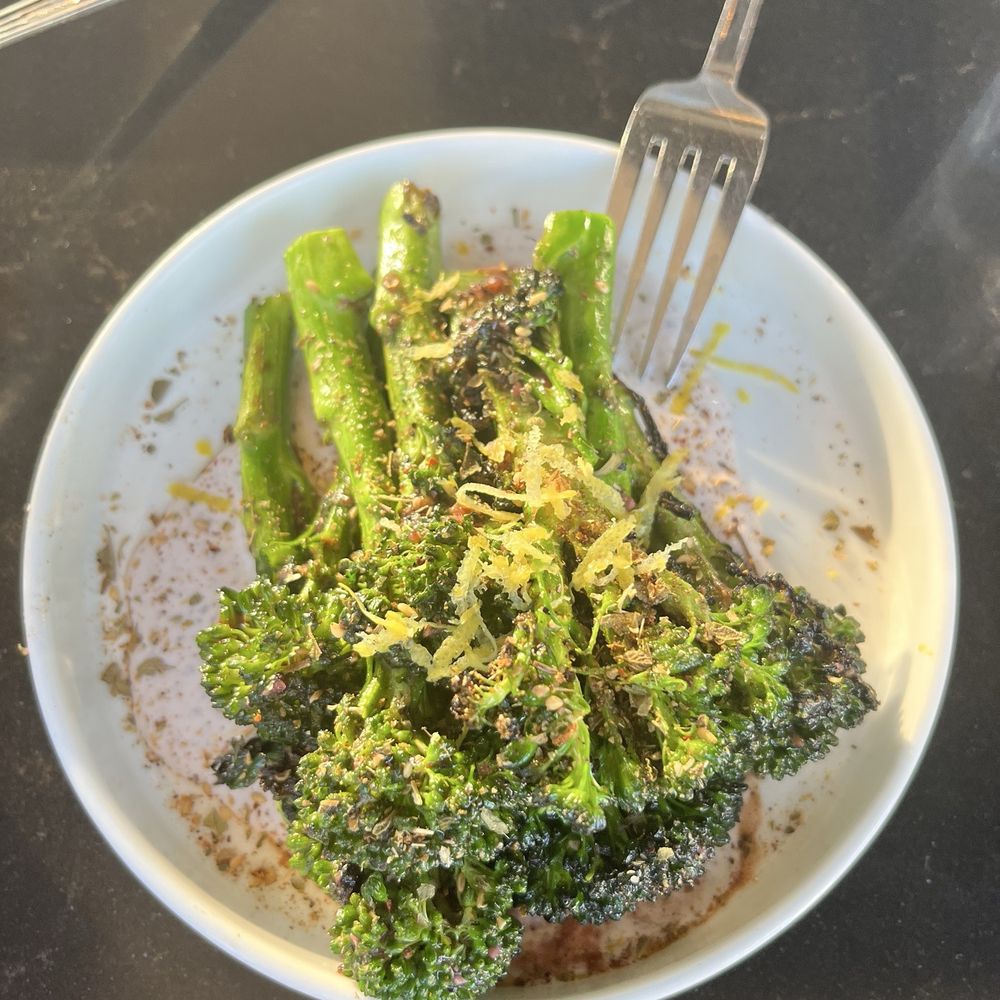 Side of roasted broccolini -delicious Side of roasted broccolini -delicious