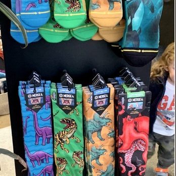 Cotton Crustacean - Cute dinosaur  socks - Men's Clothing Near Me - Pacifica, California