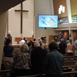 Sunday worship in the sanctuary